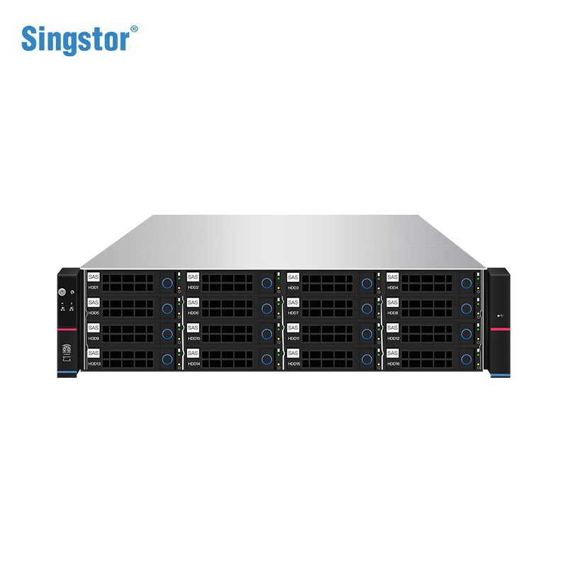 鑫云Singstor SS200E-16R电视台、融媒体中心视音频专用共享磁盘