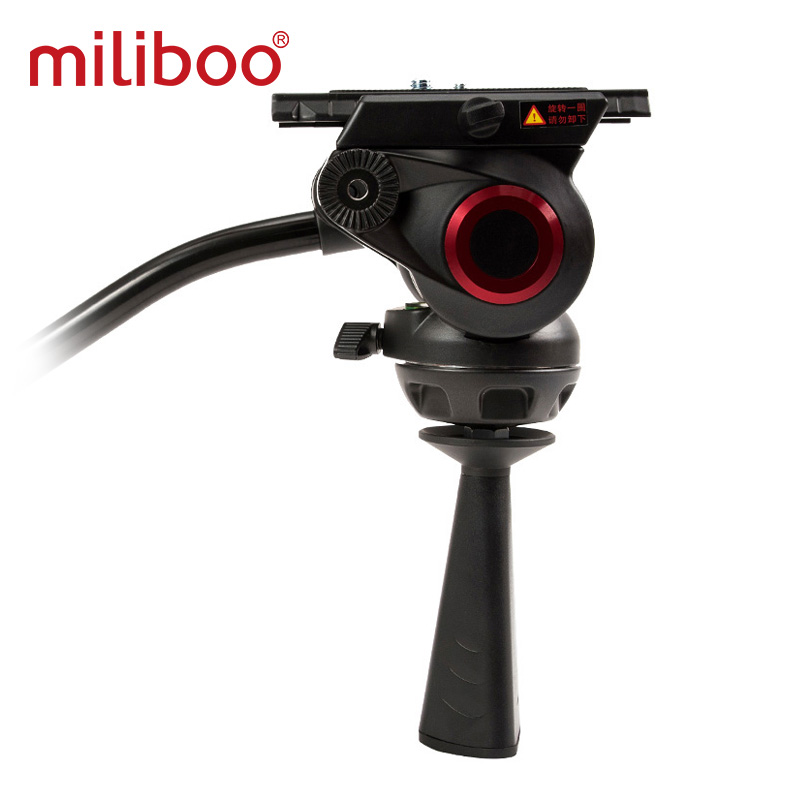 miliboo 米泊MYT802摄像机三脚架球碗平底两用 液压阻尼云台碗径7