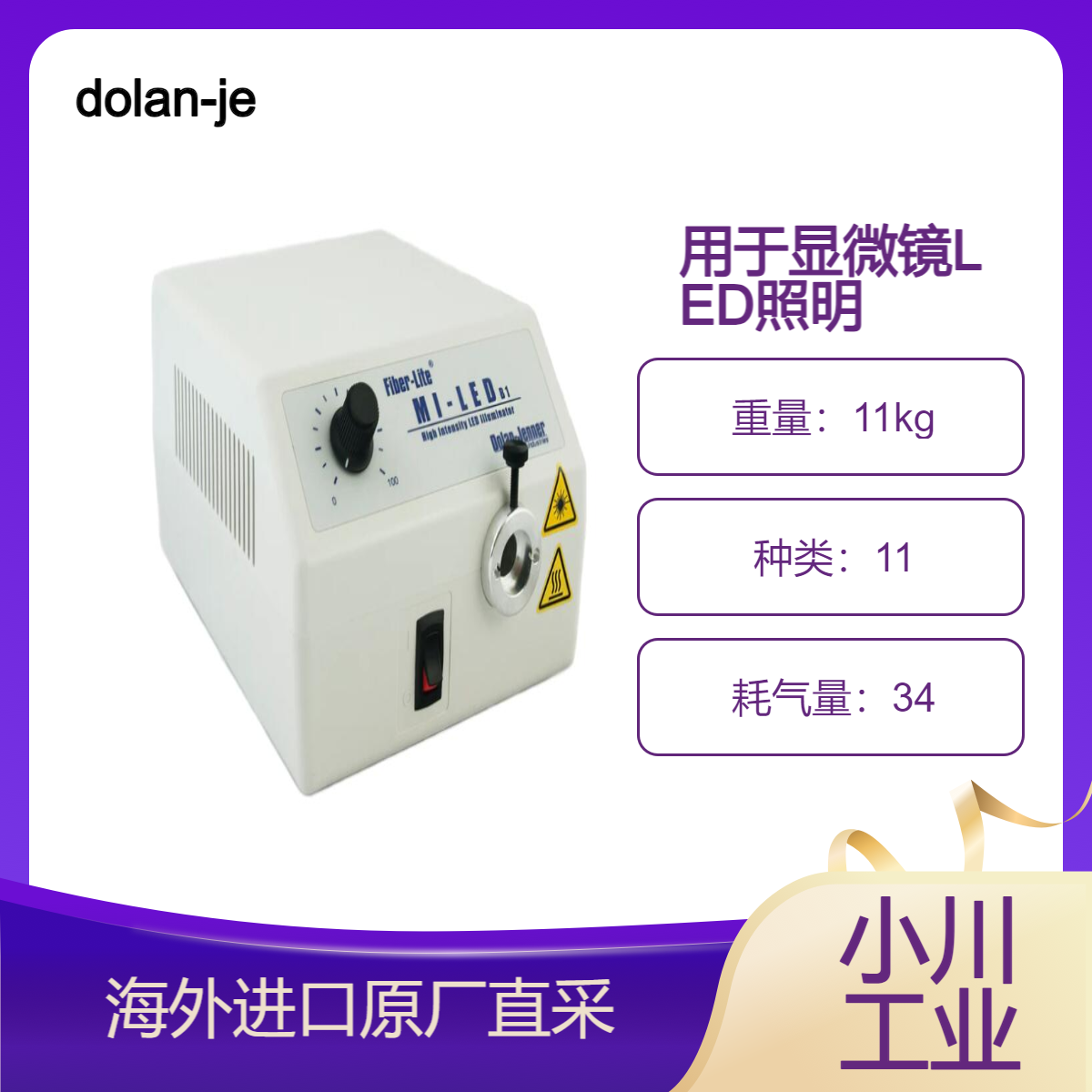 dolan-jenner/Fiber-Lite Mi-LED 系列照明器高功率 - 长寿命光纤光源