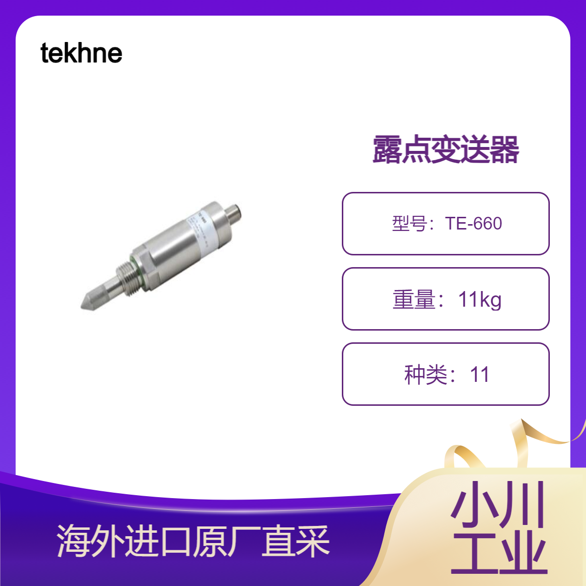 TE-660露点变送器聚合物露点仪 用于测量干燥空气露点管理tekhne