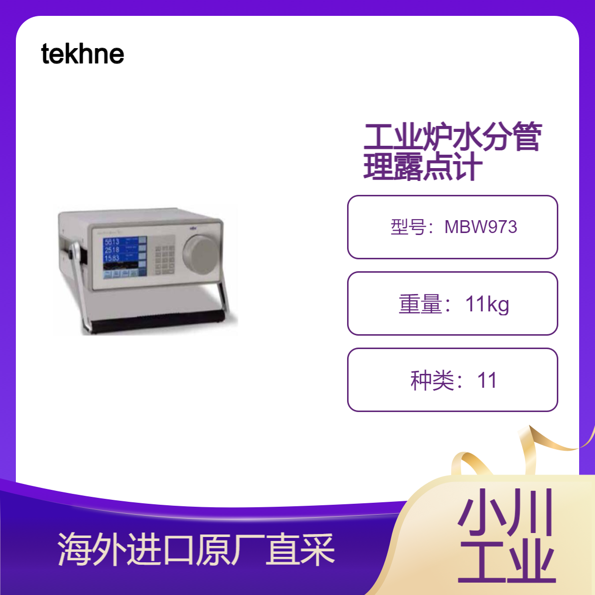 露点计MBW973低露点范围内 高精度测量用于工业炉的水分管理tekhne