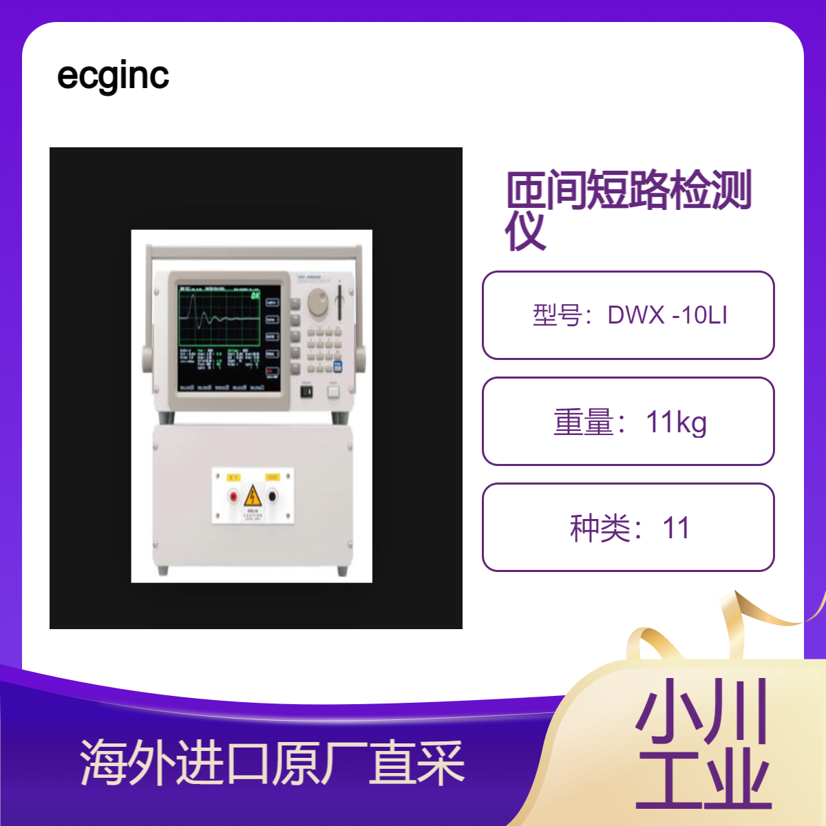 ecginc线圈检测仪/匝间短路检测仪DWX系列 DWX -10LI