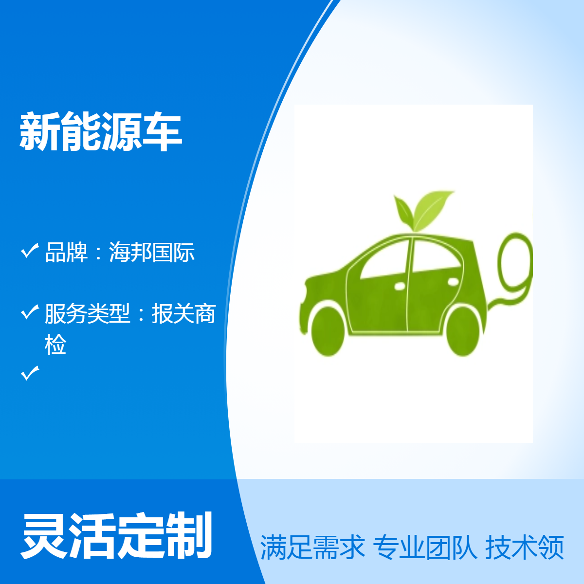 海邦国际新能源车 报关商检一条龙服务 品质保证 海运订舱代理公司
