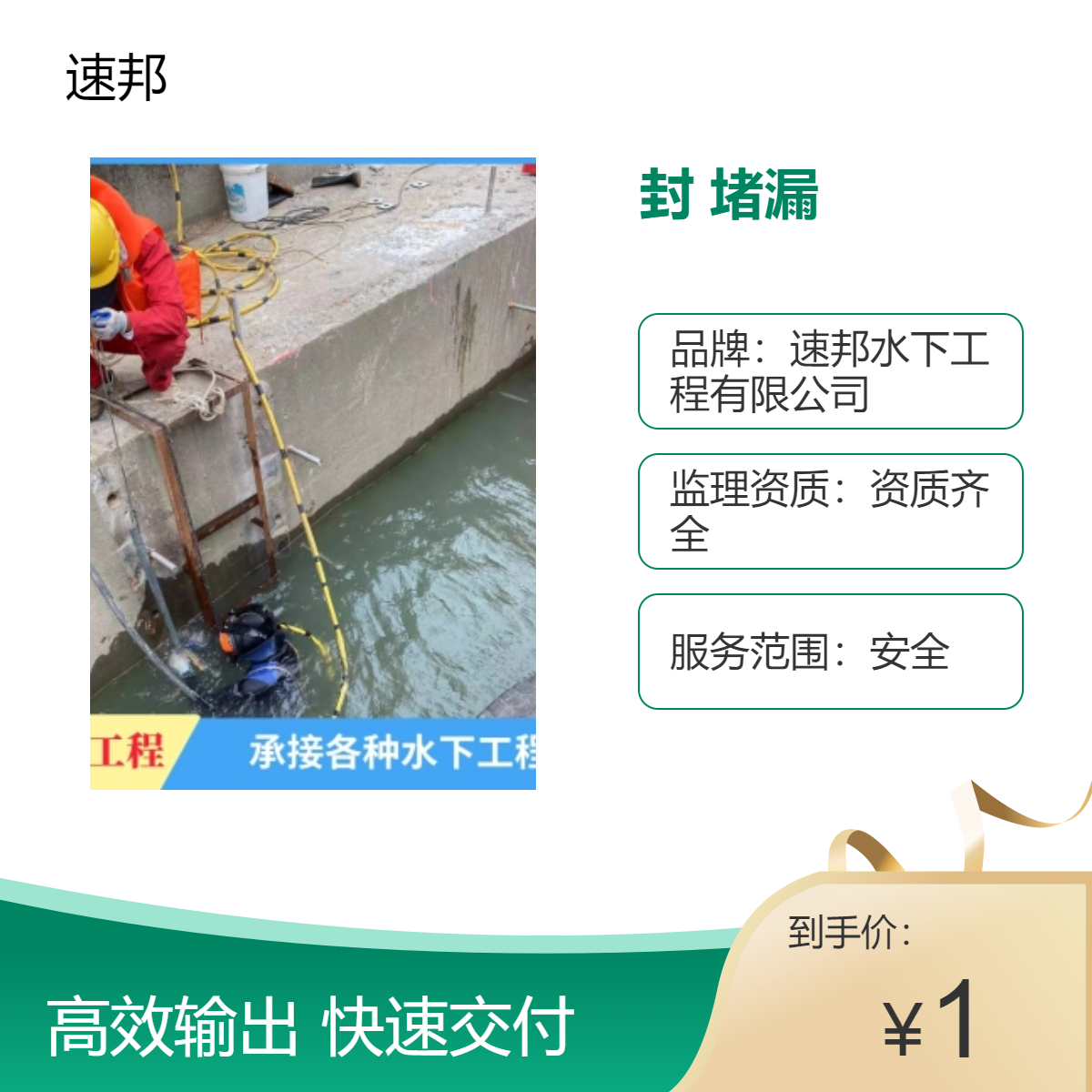武汉市 市政污水管道水下砌墙封堵堵漏施工队伍 服务全国范围