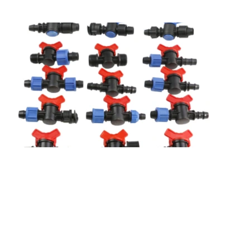 16 bypass valves, 20 lock nut through valves, switches, valves, PE pipes, micro spray drip irrigation joints, various products in stock, wholesale