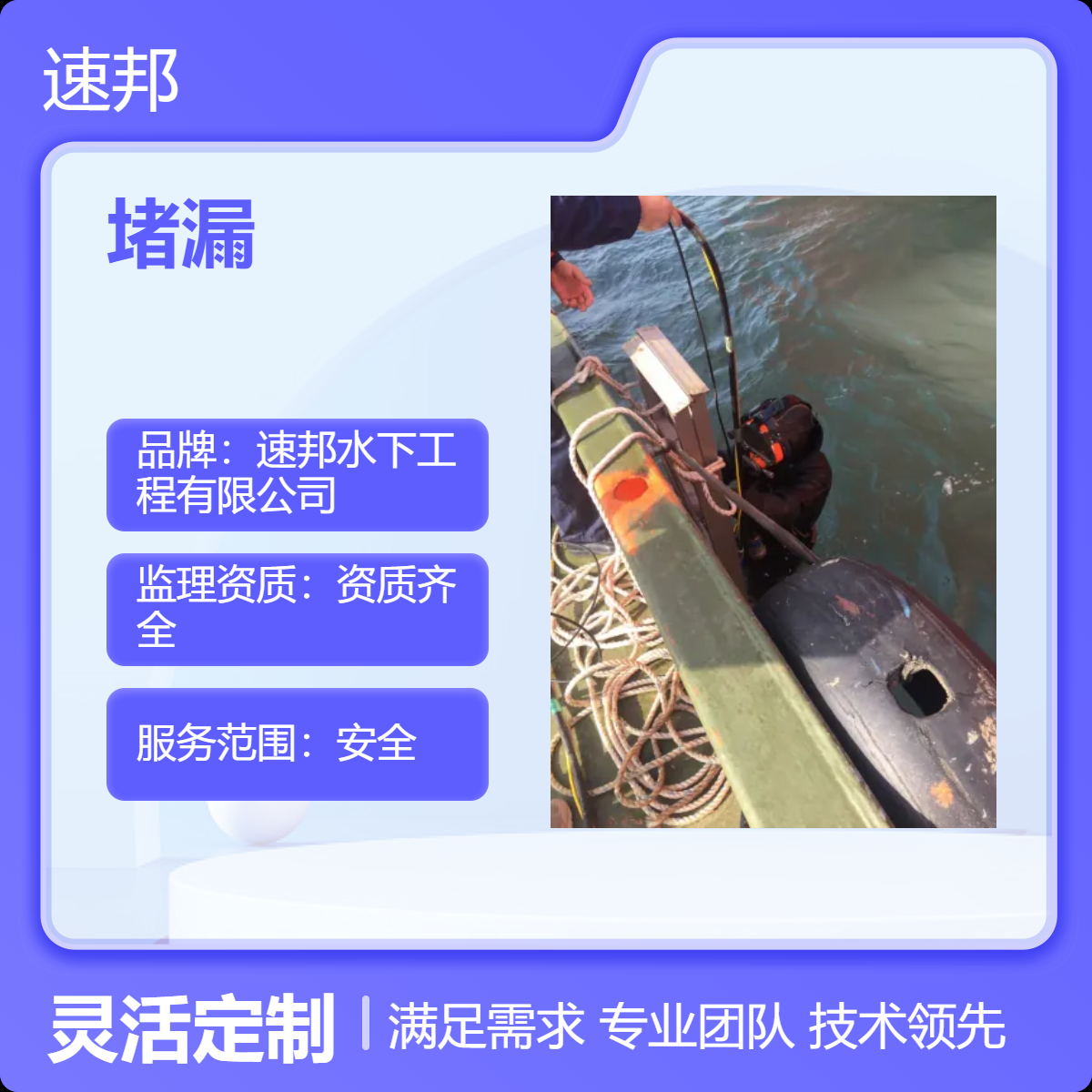 佛山市水下堵漏公司 快速合理 联系潜水员蛙人打捞服务队 设备精良