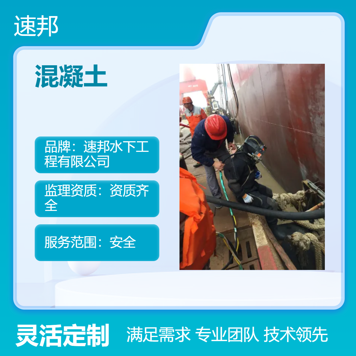 滁州市模袋混凝土施工队快速完成 蛙人潜水员水下安装气囊封堵公司