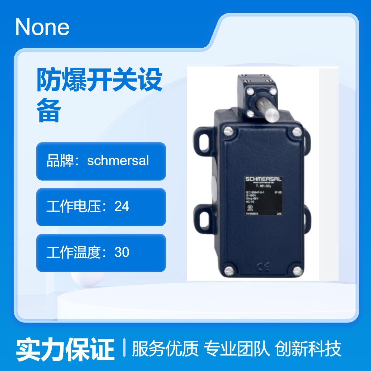 德国施迈赛原厂防爆开关设备schmersal EX-BN 20-01Z-3G/D 101189767