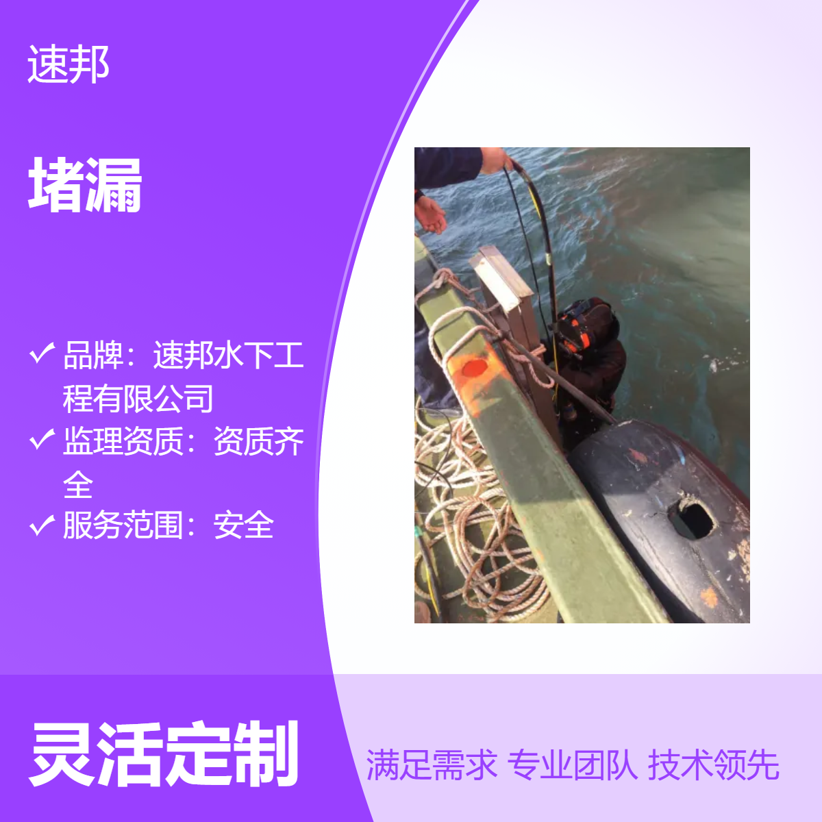 项目信息 电站水库闸门水下检查堵漏维修作业队伍 效果明显