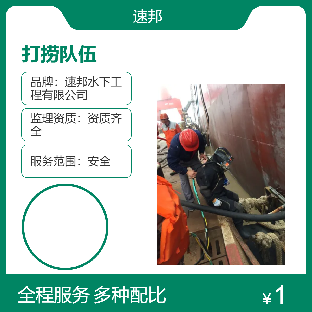 工地资讯 水鬼潜水员水下打捞服务队 有效建议 蛙人安装气囊封堵