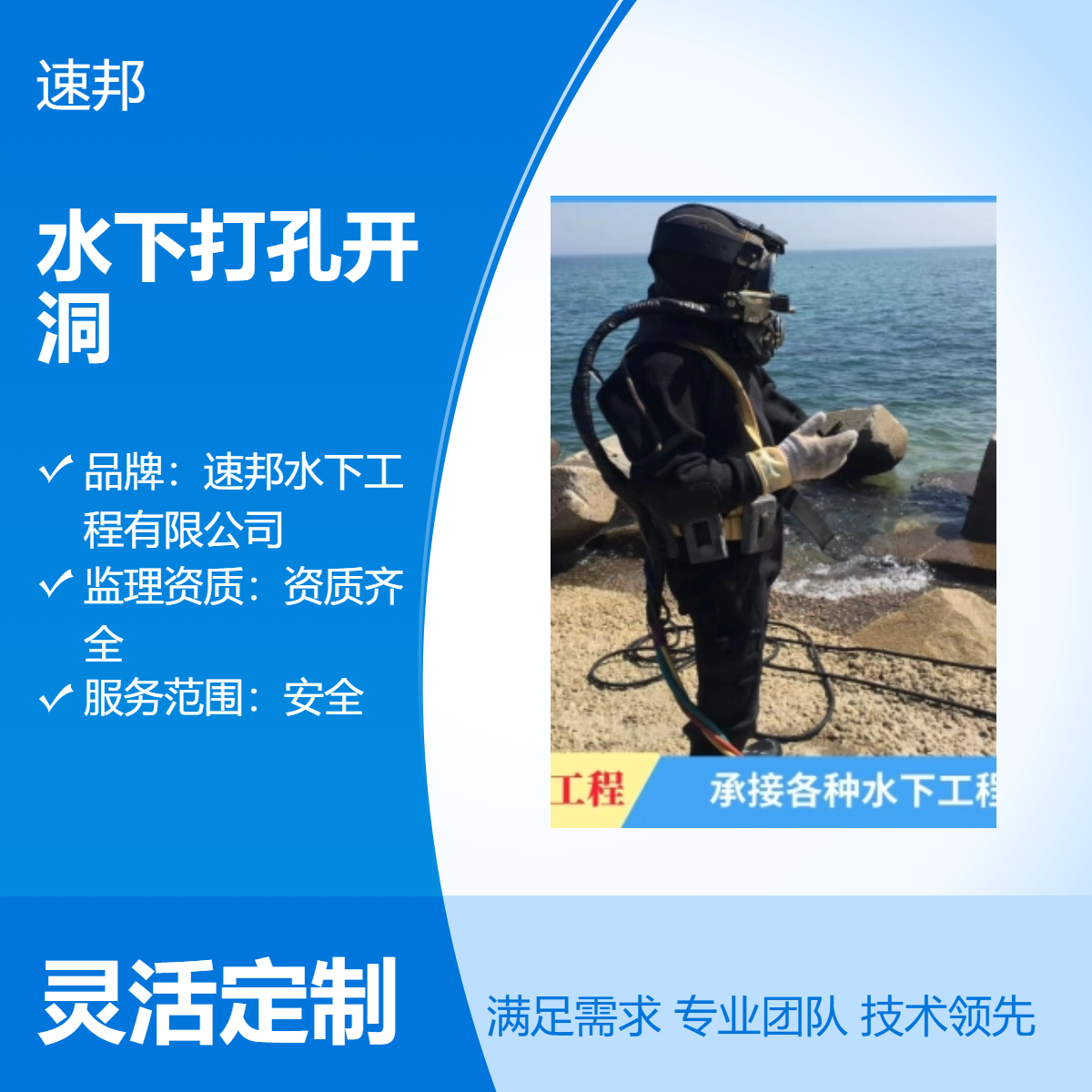 长沙市水下打孔开洞工程队伍-潜水员水里电焊焊接公司（资质齐全）