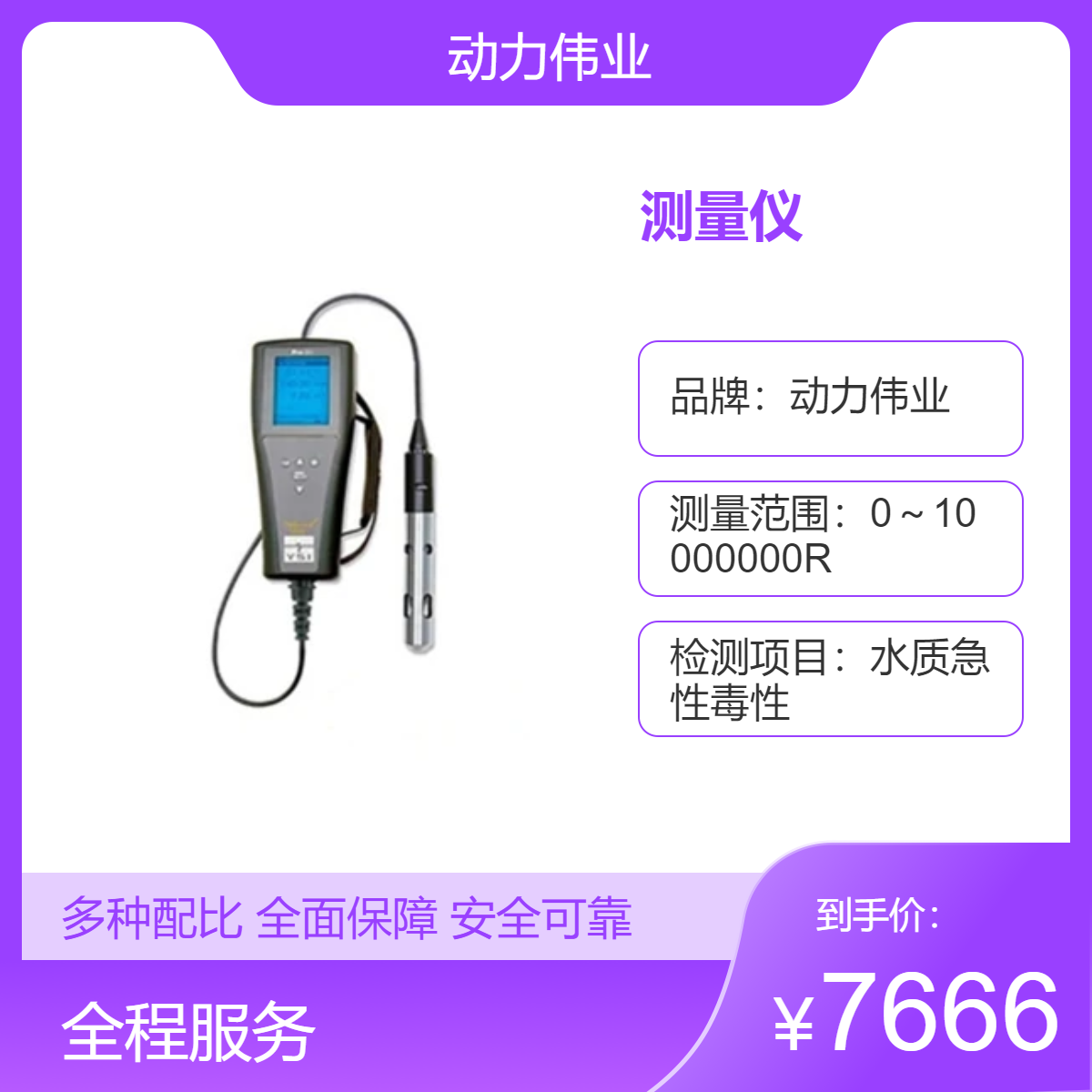 便携式水质检测仪 美国YSIPro20型溶解氧测量仪