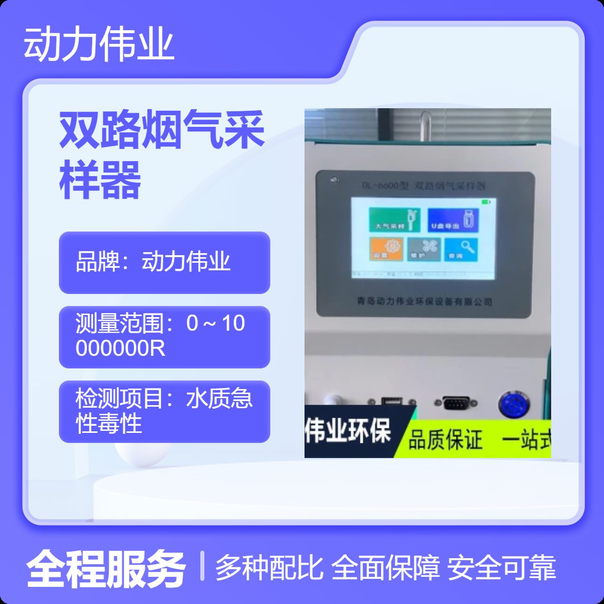 固定污染源检测 DL-6600型双路烟气采样器 溶液吸收法