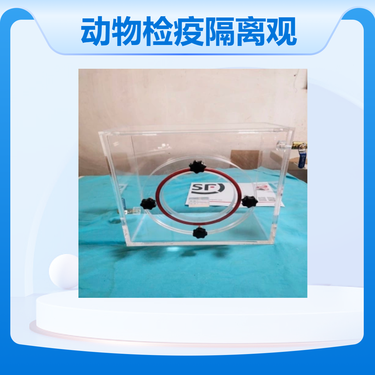 动物检疫隔离观察箱透明动物检测饲养密封舱亚克力动物简易隔离箱