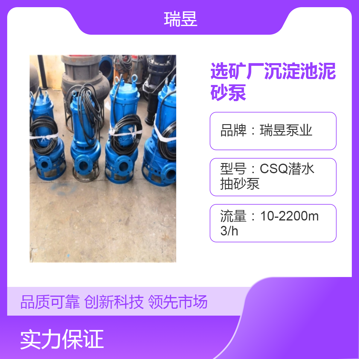 选矿厂沉淀池泥砂泵 绞吸式抽泥沙泵 瑞昱泵业出品