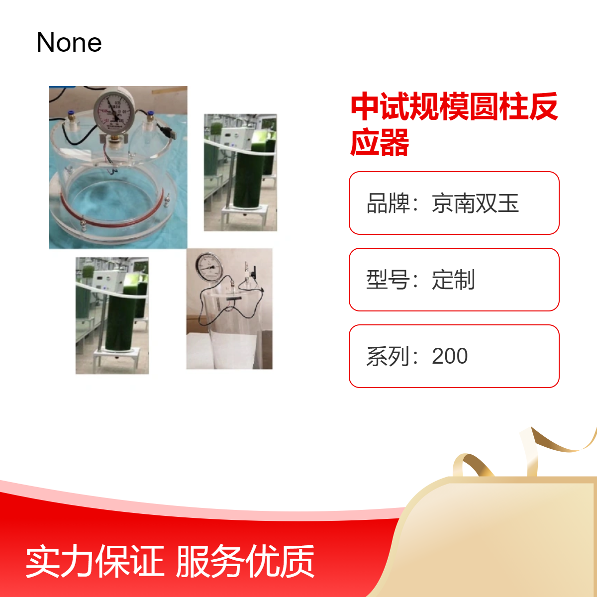 中试规模圆柱反应器亚克力藻光反应桶有机玻璃藻类培养装置