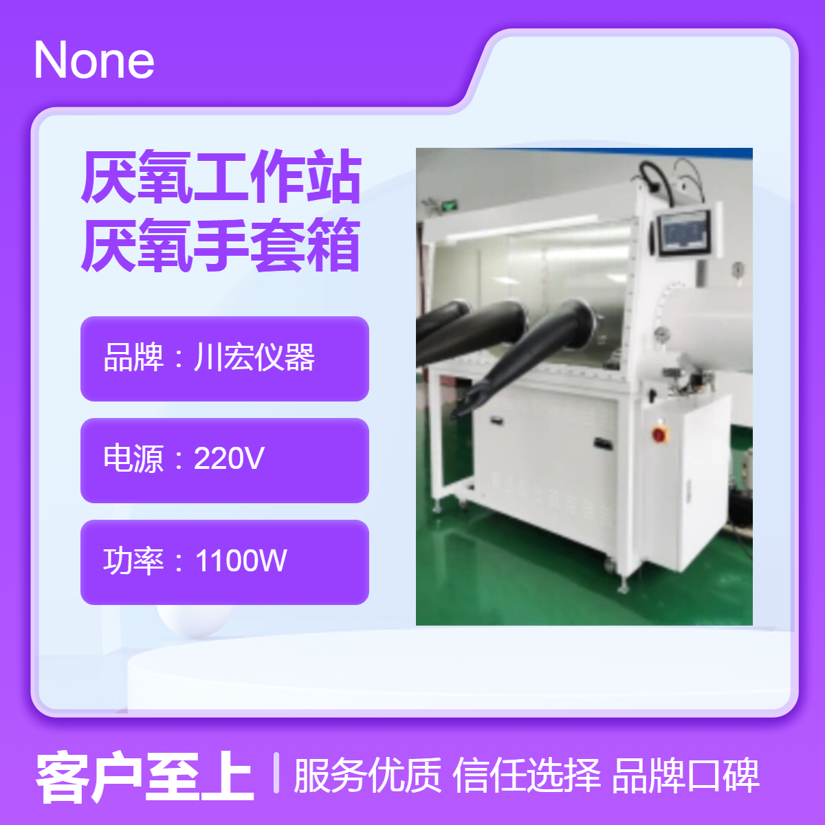 川宏仪器 全自动厌氧工作站ZDYY-II 厌氧手套箱