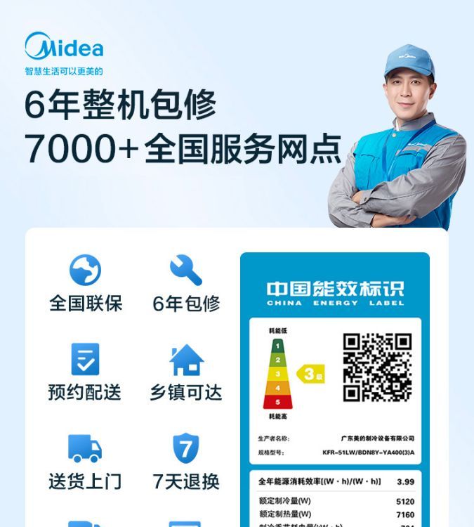 亿恩设备2匹变频节能立式圆柜冷暖两用空调YA400(3)A