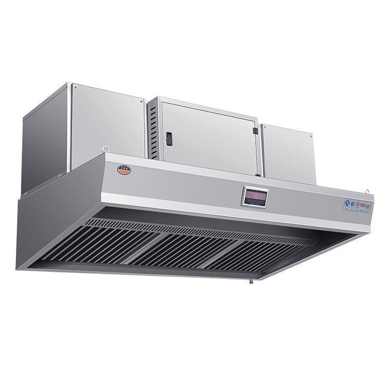 商用油烟净化器一体机饭店厨房大吸力低空排放净化器餐饮抽油烟机