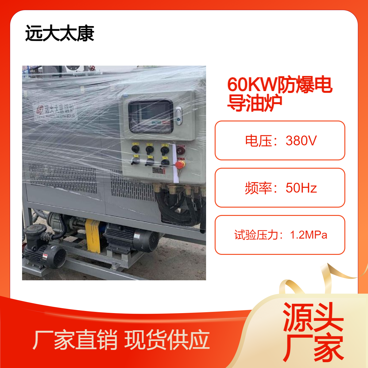 远大太康锅炉60KW防爆电加热导热油炉 化工医药加温