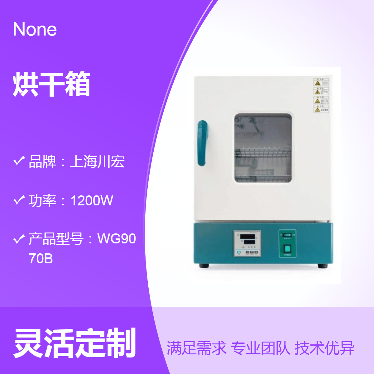 小容量WH系列卧式电热恒温烘干箱WH9020B 20升