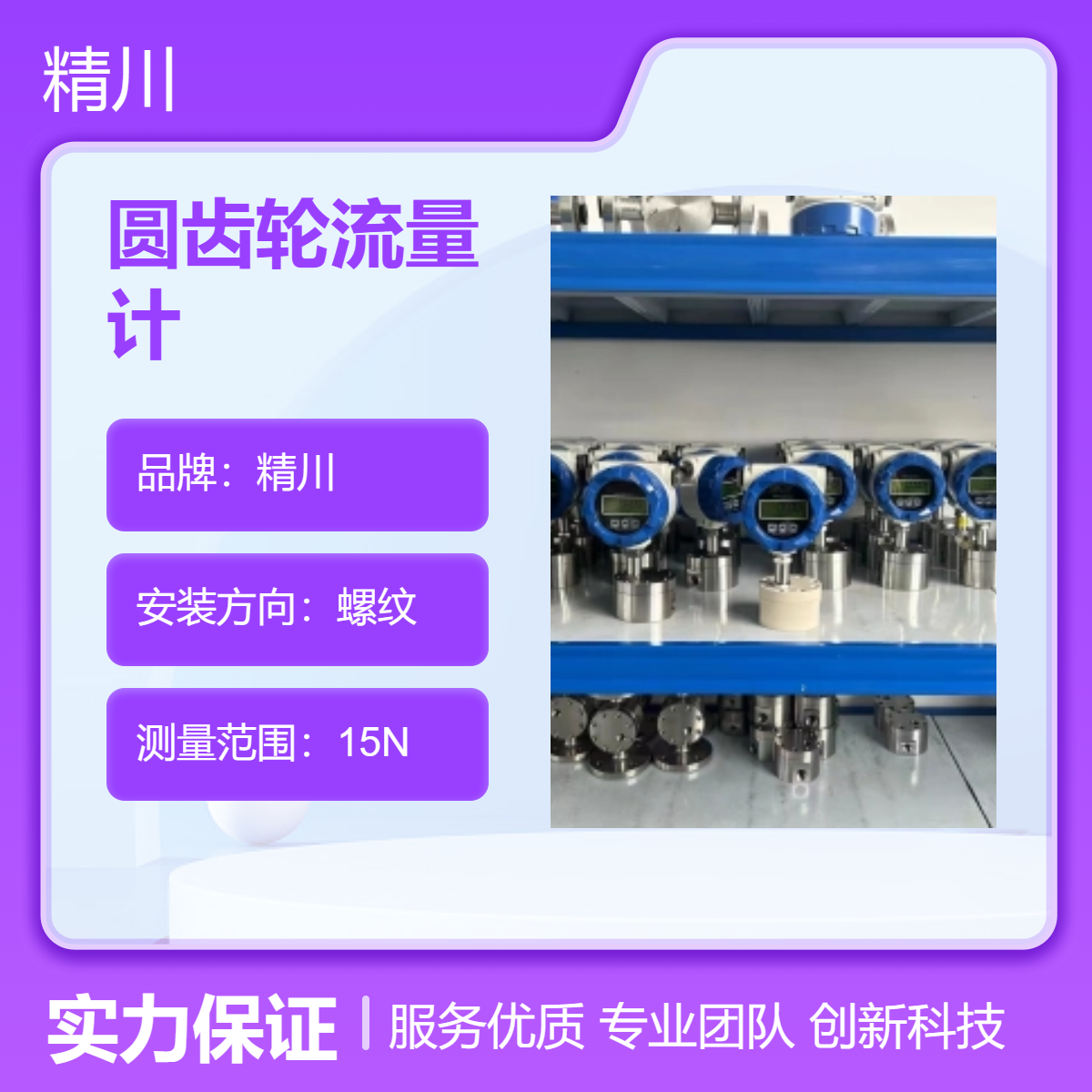 精川股份小流量鱼油圆齿轮流量计可测0.6L/H
