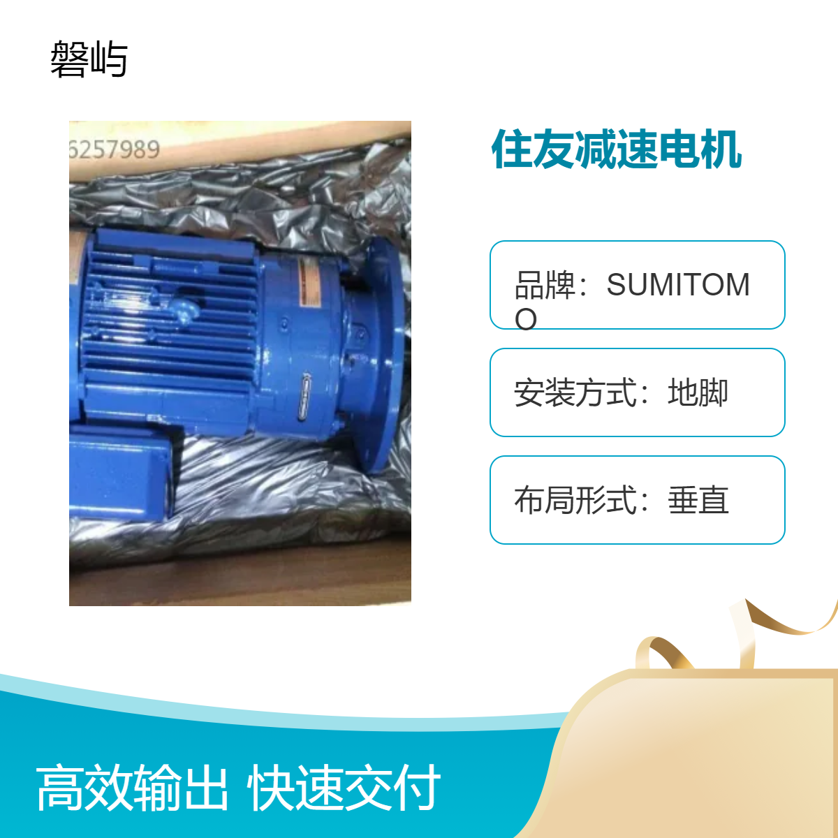 住友减速电机 垂直安装 驱动用途 CVVM1-6145DB-EP-B-231