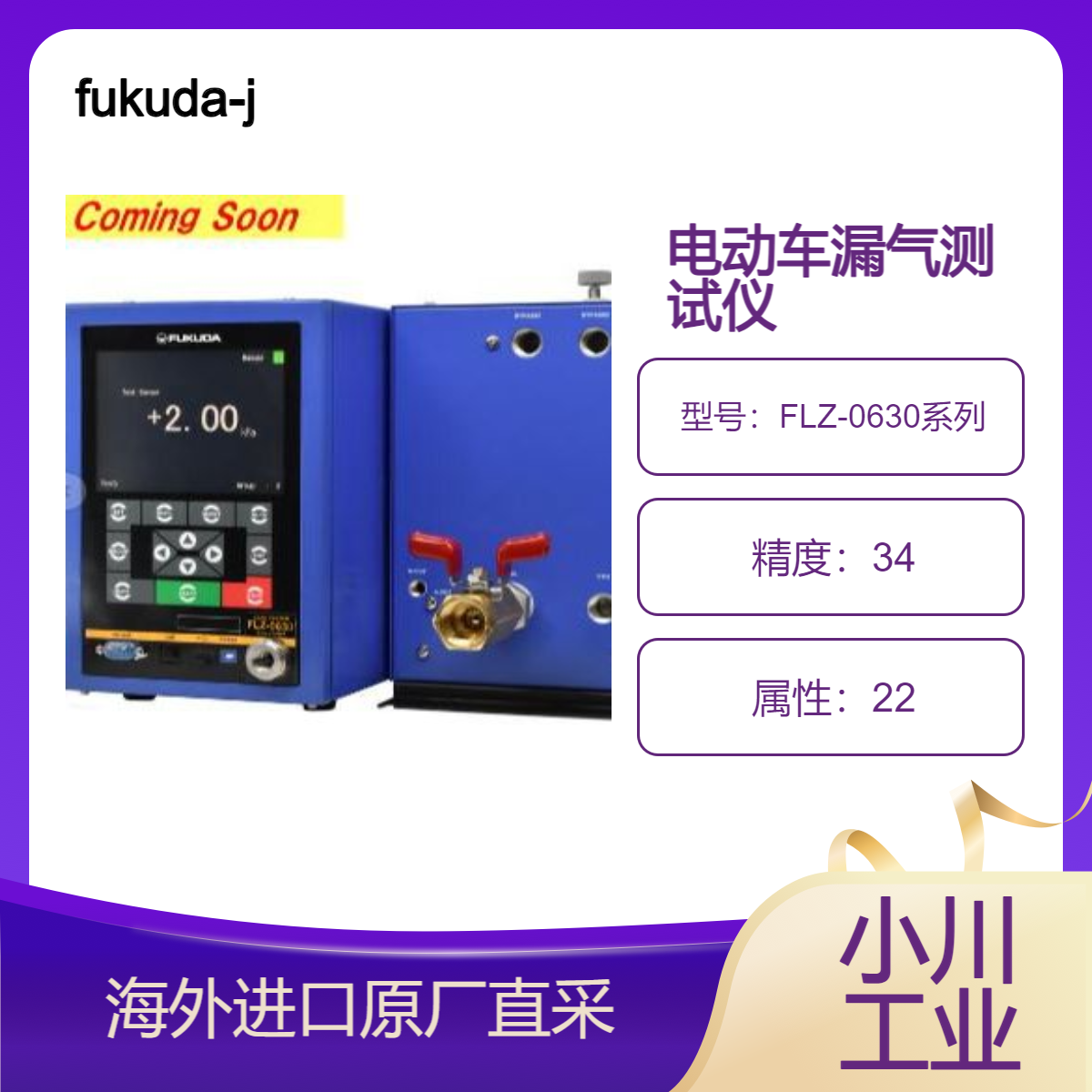 fukuda-jp电动车漏气测试仪FLZ-0630系列/电动汽车电池盒泄漏测试