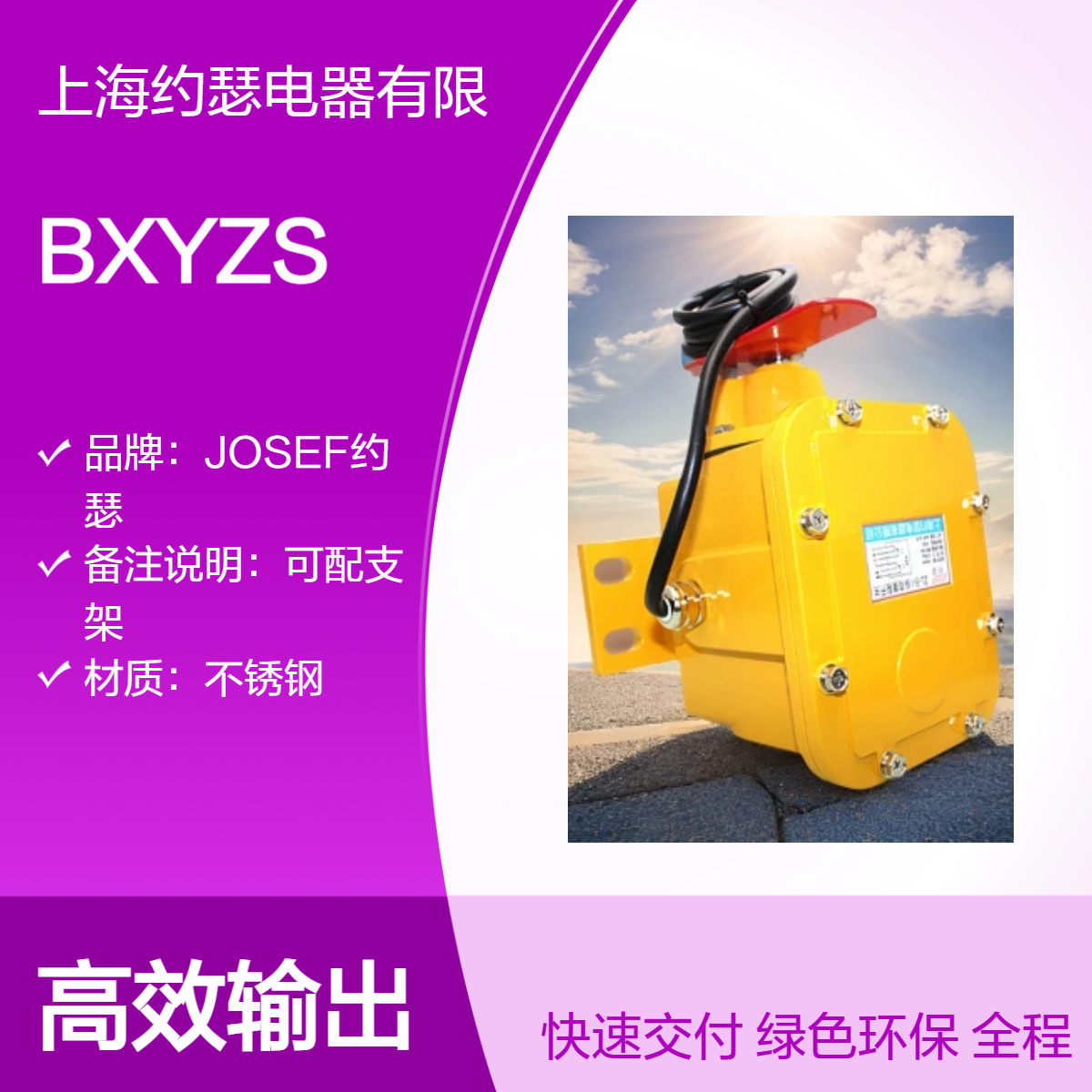 BXYZS撕裂开关 JOSEF约瑟 用于大型矿山，石油化工