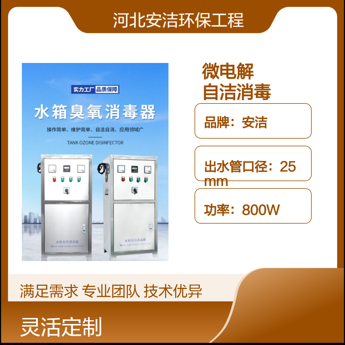 安洁微电解自洁消毒器 WTS-2W 高效杀菌消毒设备