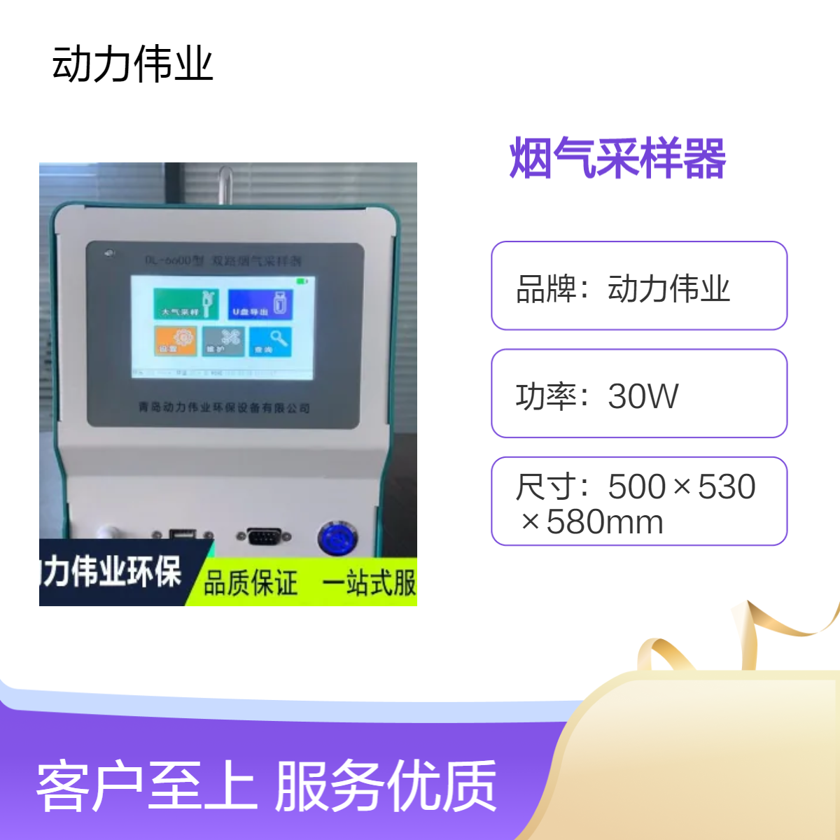 DL-6600双路烟气采样器 一机多用 采样流量稳定 动力伟业