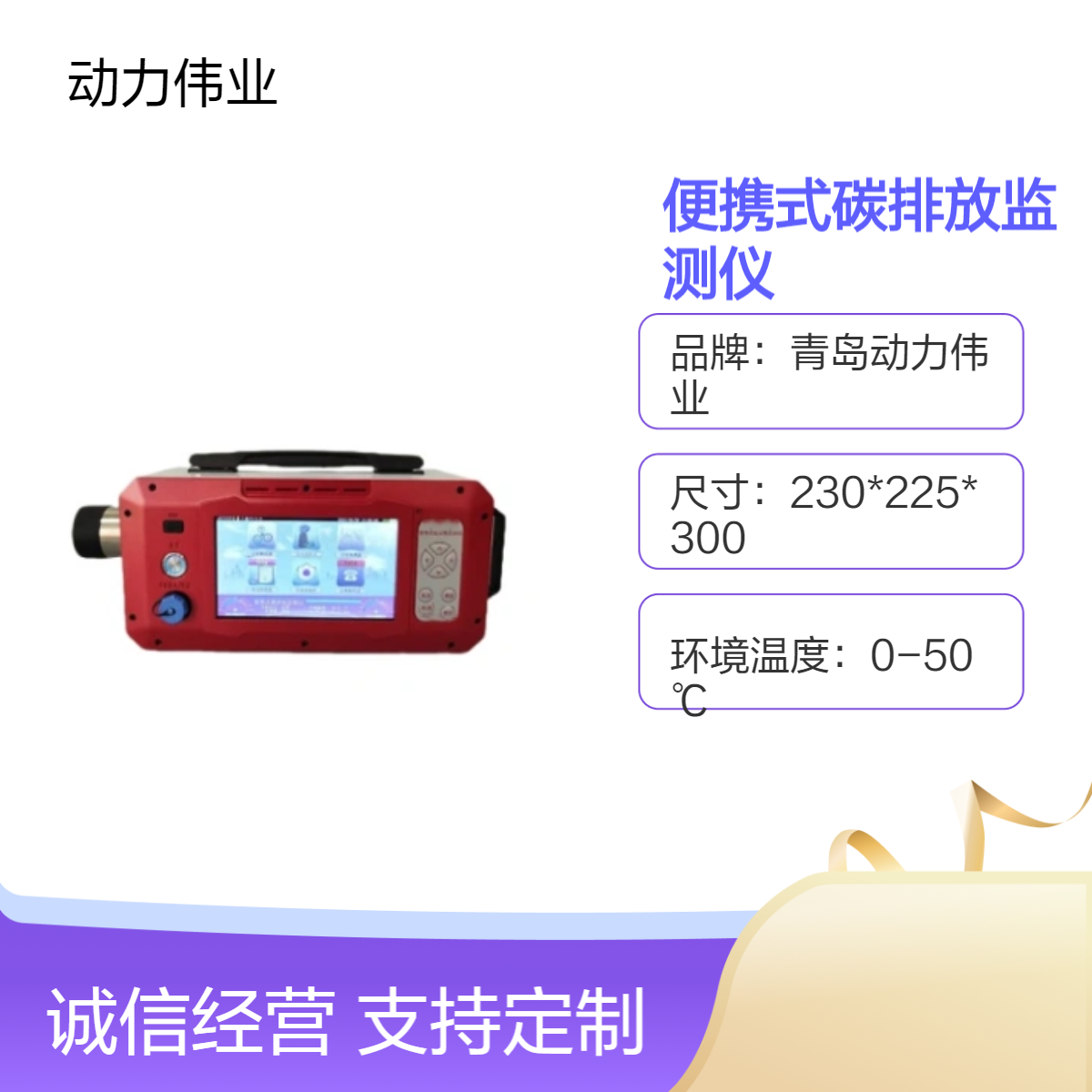 非分散红外吸收法DL-6300C型便携式碳排放监测仪