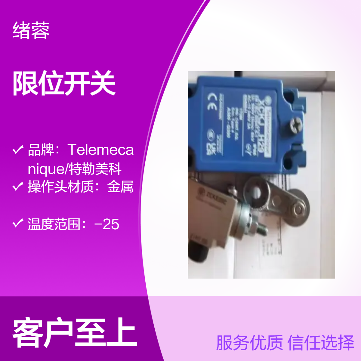 Telemecanique/特勒美科 XCKJ10513H29COsiSense XC 限位开关
