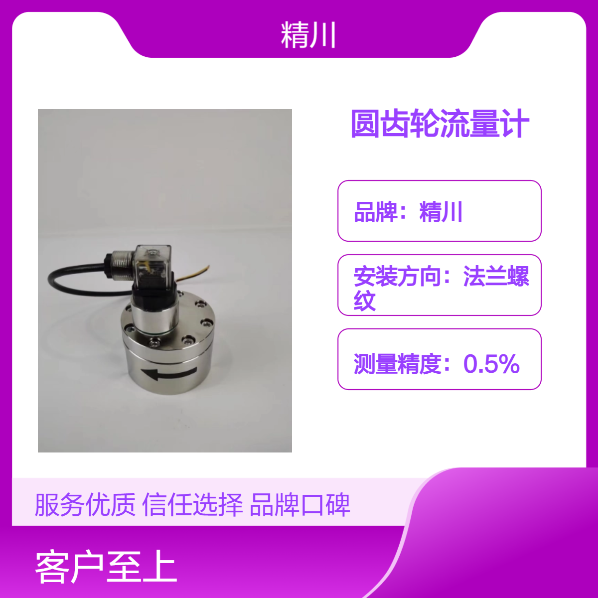 喷涂设备定量灌装液体圆齿轮流量计微小流量专用