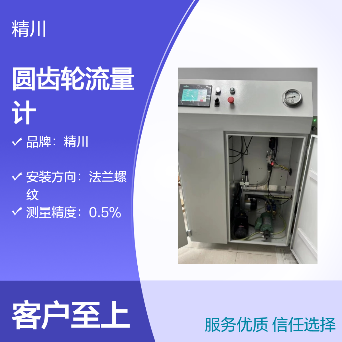 加臭液流量在线监测专用精川股份圆齿轮流量计