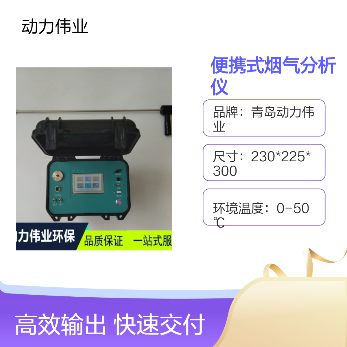 污染源废气检测DL-6310型便携式烟气分析仪多参数