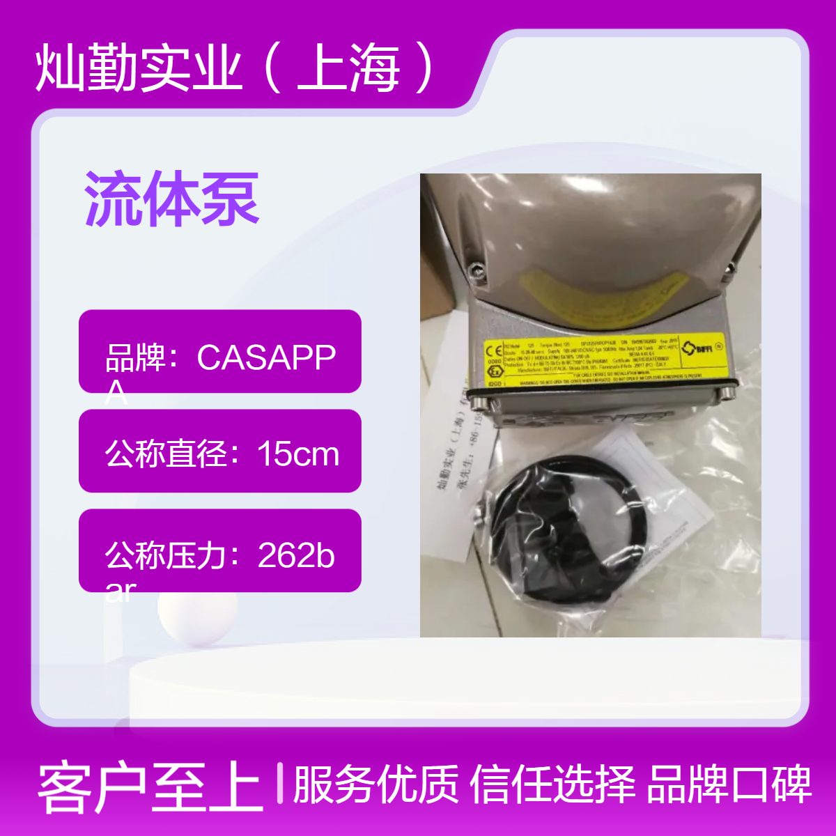 Sterling流体泵 吸入口径15mm 排出口径156mm高压泵6MPa速率45L/s