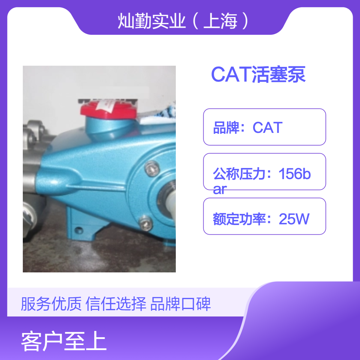 高性能CAT型号活塞泵 叶轮数众多 尺寸51cm 多场景应用
