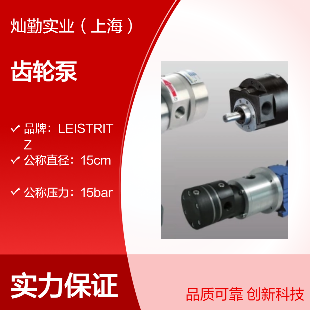45L/s抽气速率 BEINLICH齿轮泵 15cm公称直径 高压稳定 长充气管