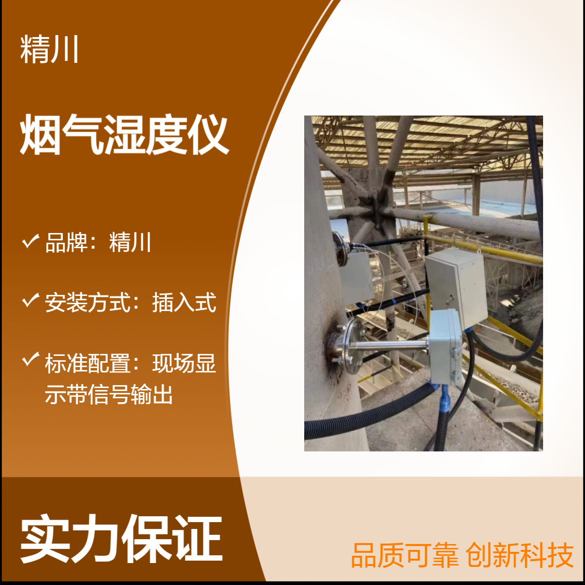 精川插入式烟气湿度仪应用于脱硫脱硝 316L材质 RS485信号输出