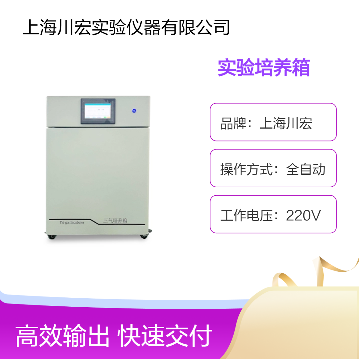 高氧实验培养箱CHSQ-80-III 50/80/100/160/200升 低氧三气
