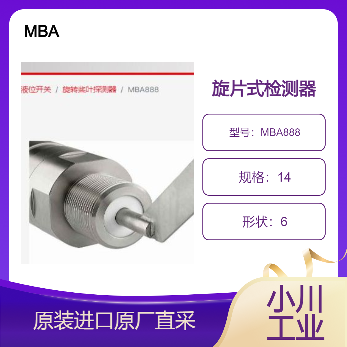 德国MBA 旋片式检测器 MBA888使用步进电机测量各种散装固体的物位