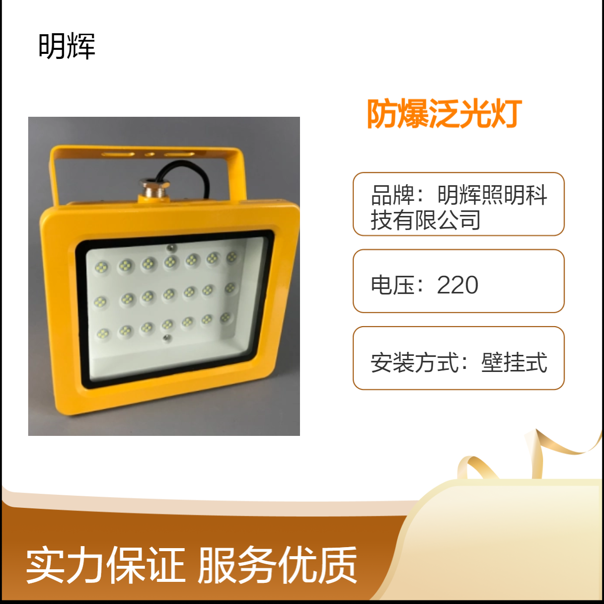 IP66级LED防爆泛光灯 壁挂式铝合金工业照明灯具