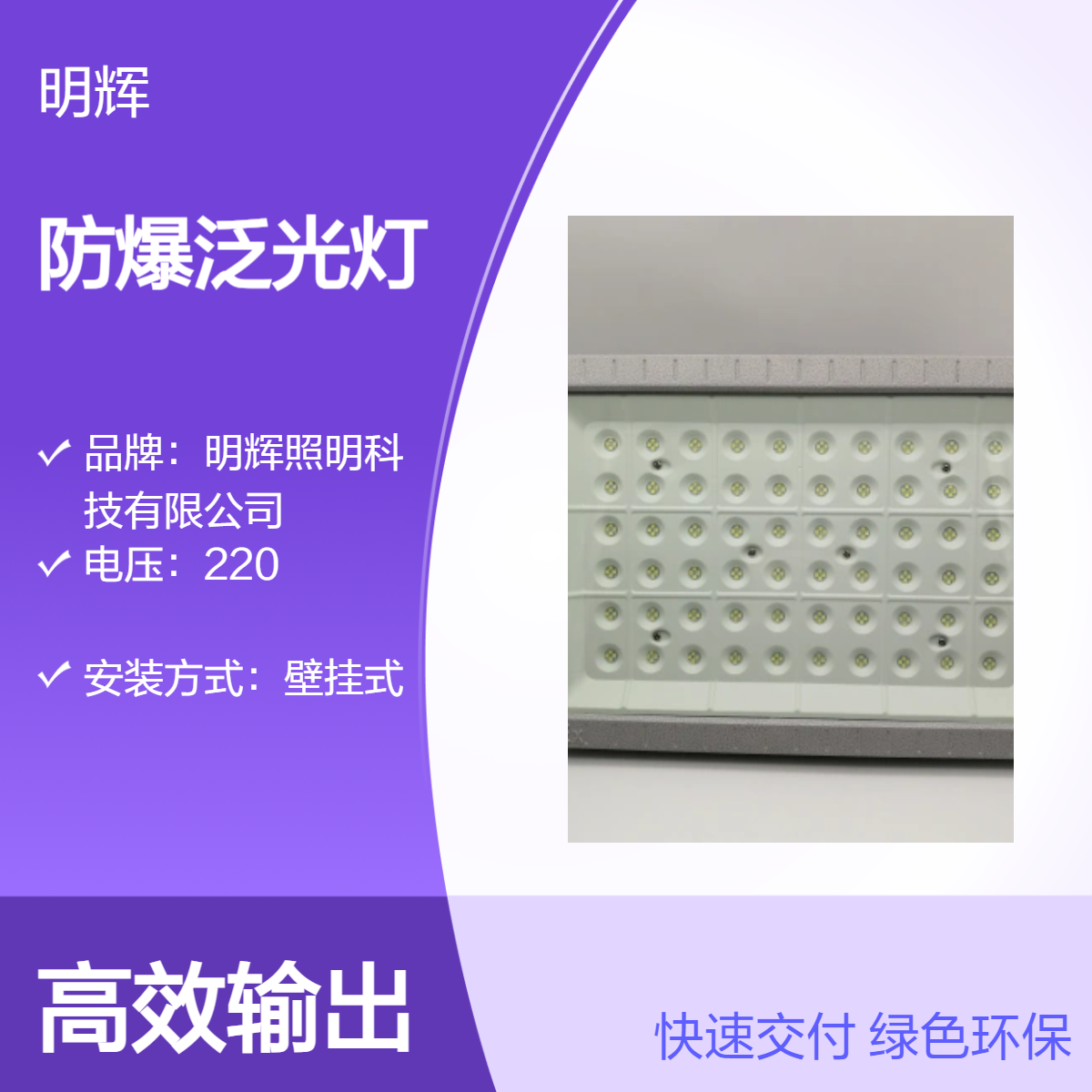IP66防尘防水壁挂式LED防爆平台灯 灰色铝合金外壳BMF980