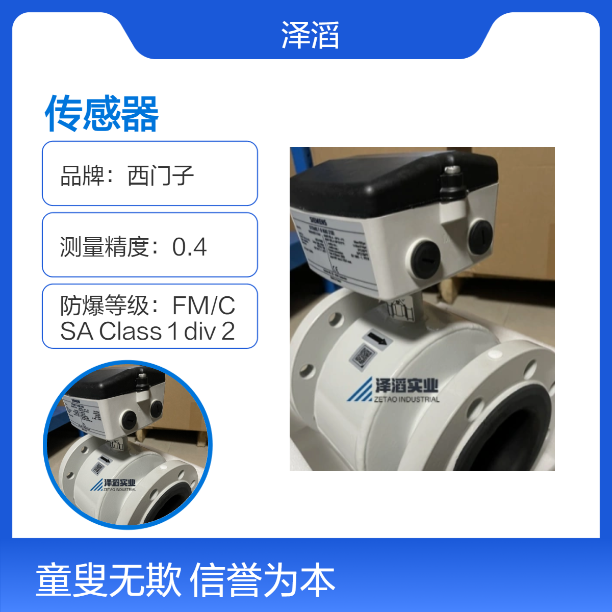 西门子电磁流量计 7ME6110-1MA20-2AA1 现货 MAG1100系列