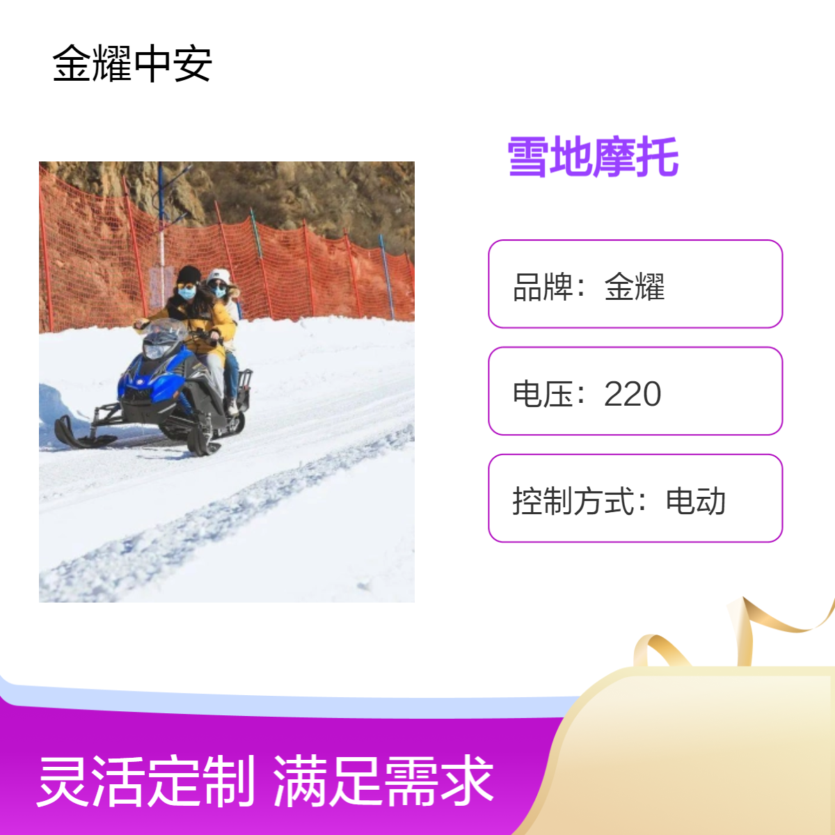 10寸越野胎沙滩车 雪地摩托后驱四轮摩托车 户外探险救援雪橇车