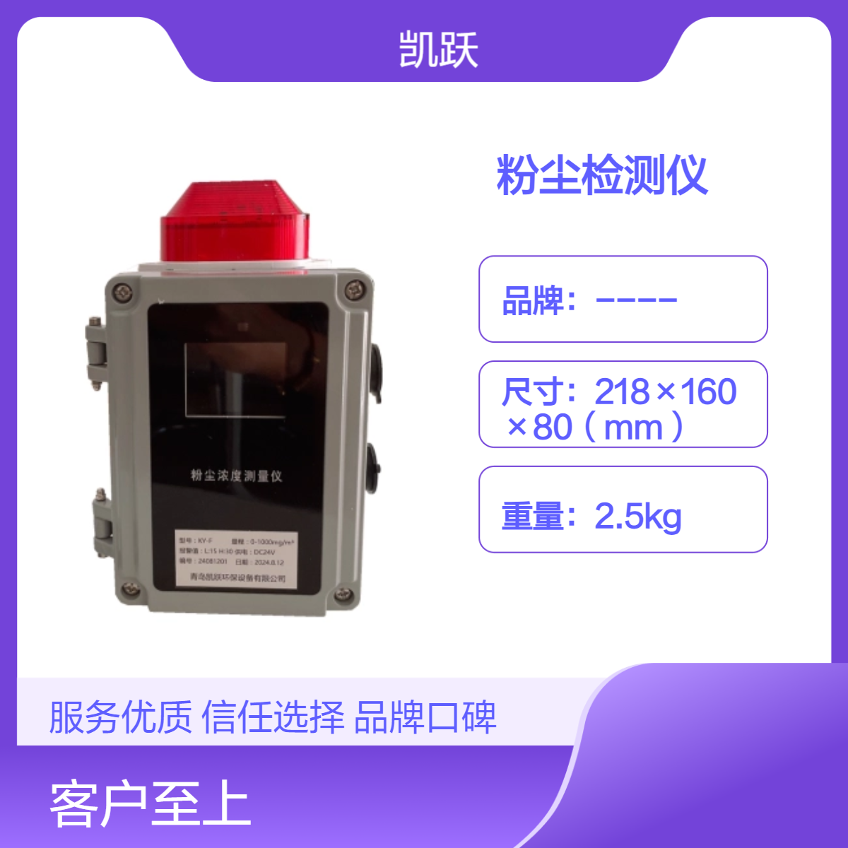 车间粉尘浓度测量仪 KY-F型壁挂式粉尘浓度检测仪