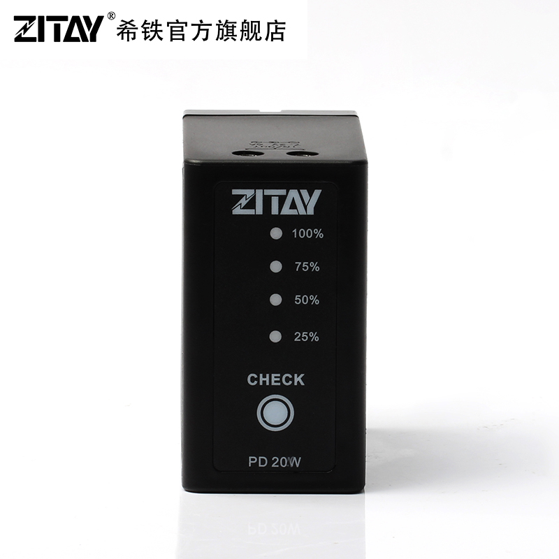 希铁ZITAY NP-F970/980/F550充电池DC摄影机补光监视器Type-C