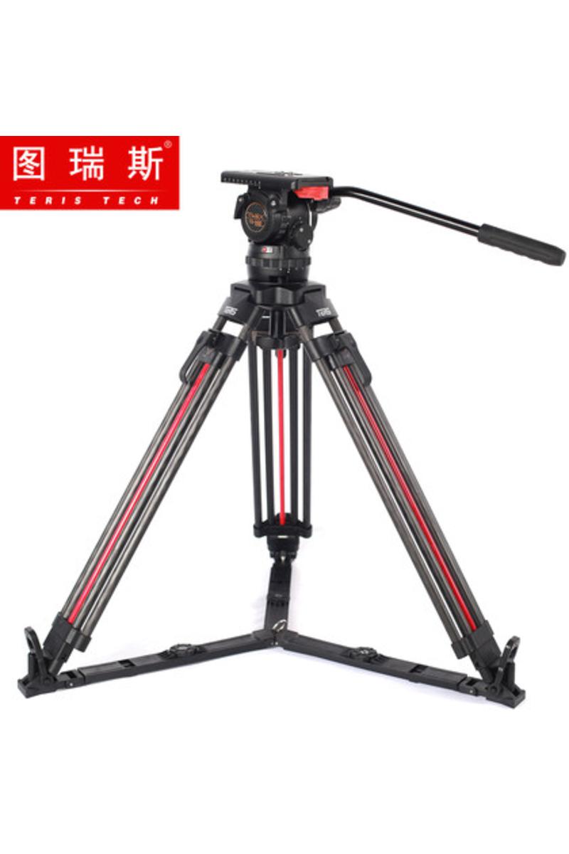 图瑞斯新品TS-N10T-Q液压云台一键开锁升降碳纤维三脚架套装