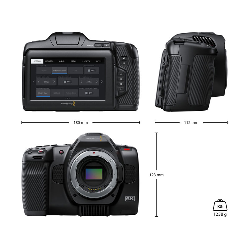 现货Blackmagic Pocket Cinema Camera BMPCC 6K Pro摄像机电影机